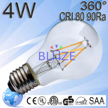 2014 Newest Products 4w Led Light Bulb E27 E26 B22 Custom Filament Bulb